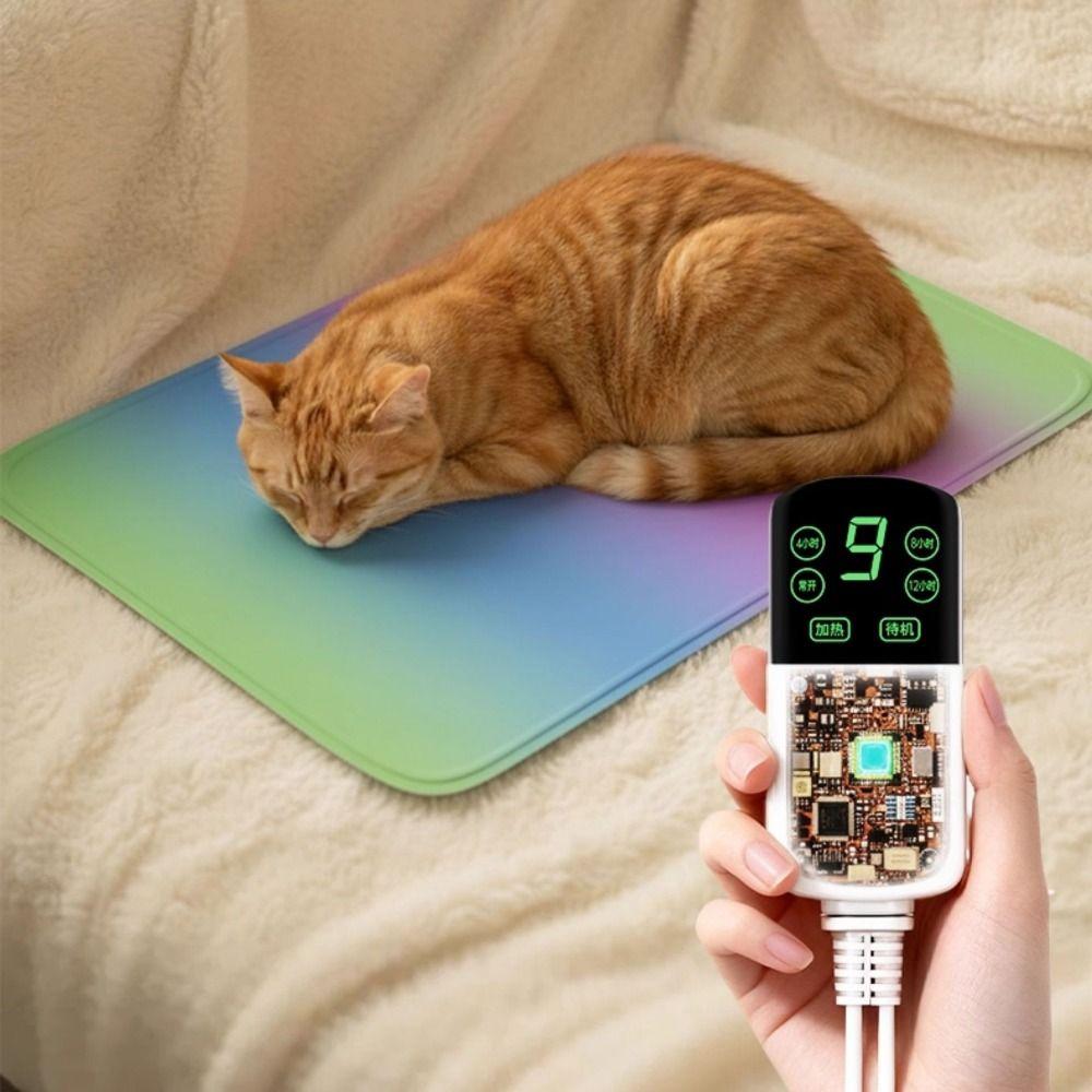Thermostat Control Electric Heating Dog Bed Anti-scratch Cat Electric Heated Pad Autumn Winter