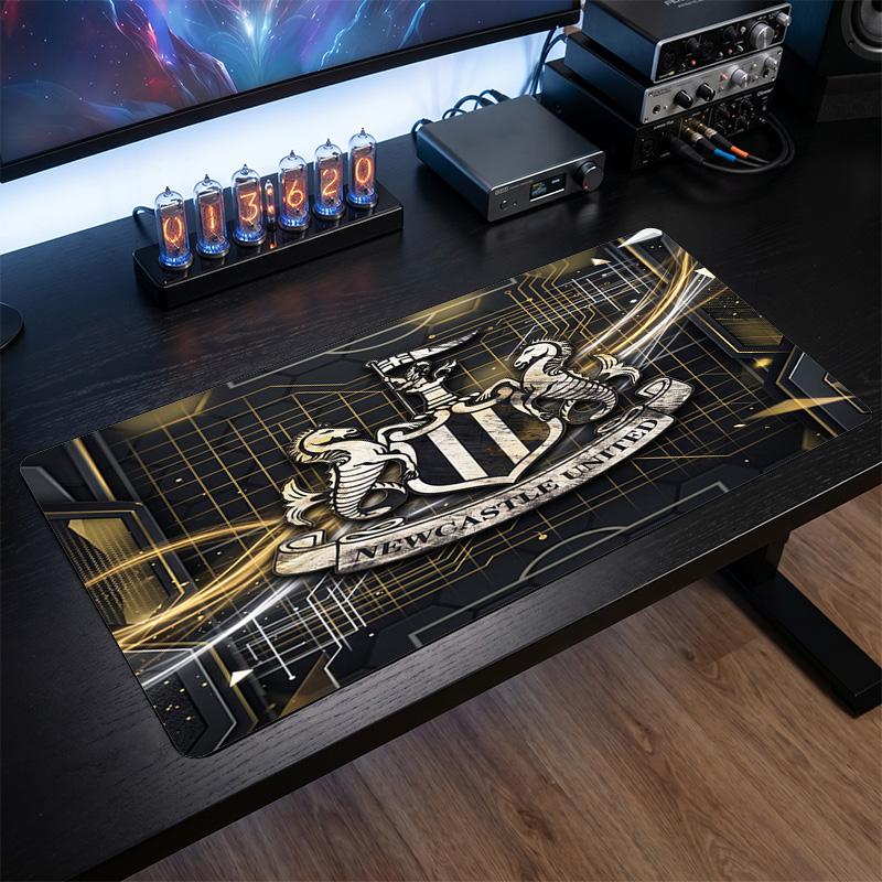 Newcastle United Fußball Druck Großes Mauspadd, Rutschfestes Erweitertes Gaming-Schreibtischmatte für Büro Zuhause
