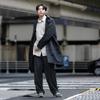 Ametohare Warm Trench Coat AH-1017 Men's (Black, M)