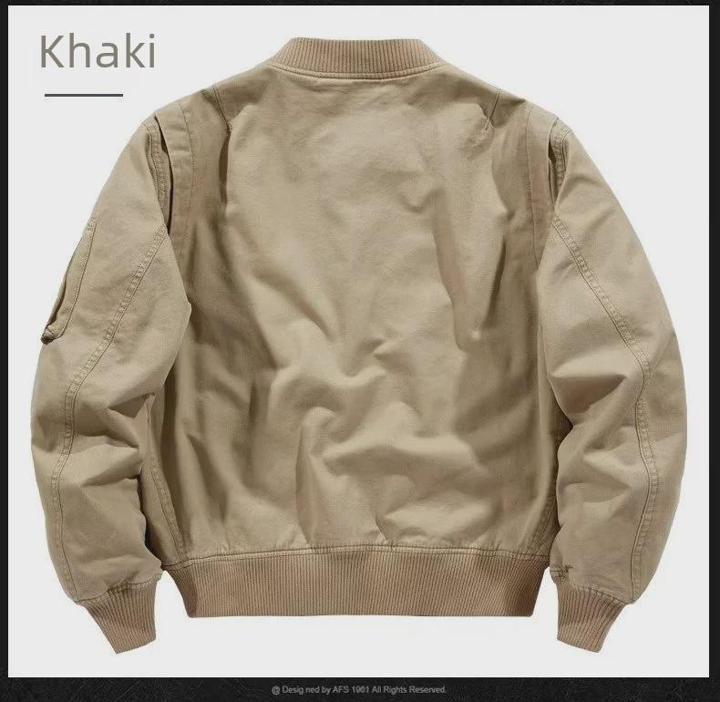 Unisex Retro Japans Pilotjack - Lichtgewicht Katoenen Baseballjas voor Lente, Herfst en Winter