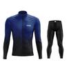 2026 Spring New Team Long Sleeve Cycling Jersey Set MTB Bike Clothing Uniform Men's Thermal Fleece Bicycle Maillot Ropa Ciclismo