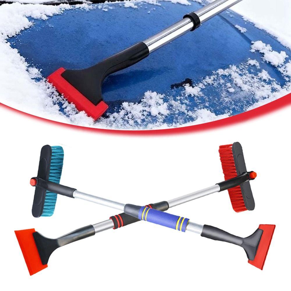 Universal Quick Clean Car Ice Scraper 2-in-1 Multifunctional Windshield Snow Brush Windshield Ice Breaker Vehicle Maintenance