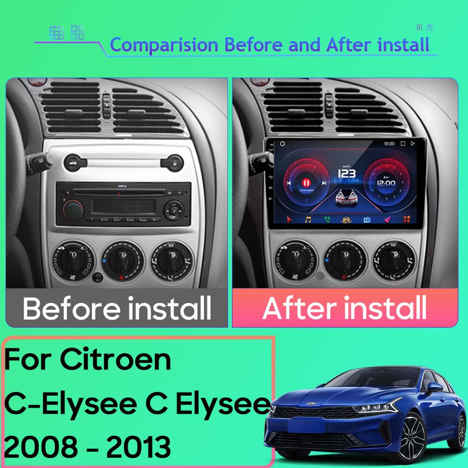 For Citroen C-Elysee 2008 - 2013 Car Radio Multimedia Autoradio Video Player Navigation GPS Android Auto Carplay Head Unit