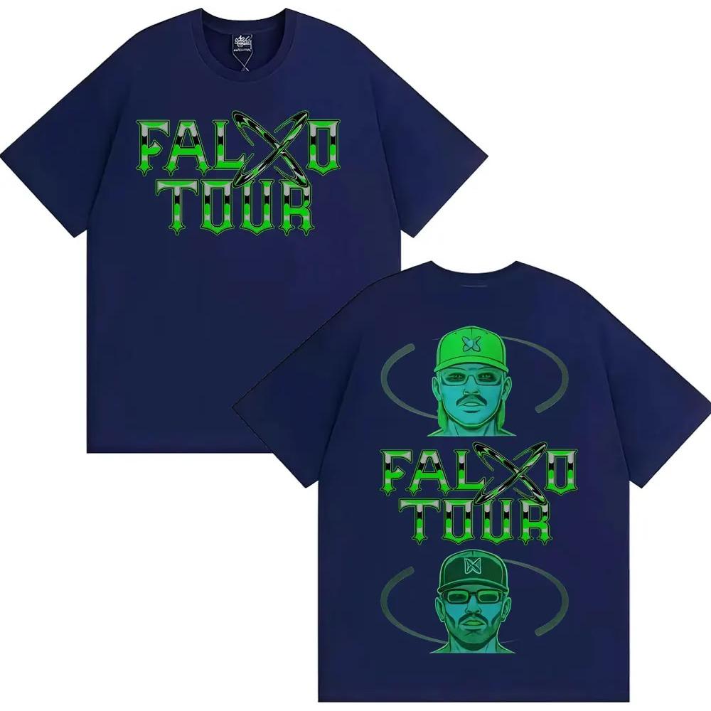 

Rapper Feid Ferxxo Falxo Tour Graphic T-shirts Men Women Fashion Hip Hop Streetwear T Shirt Cotton Casual Oversized T-shirt 2XL