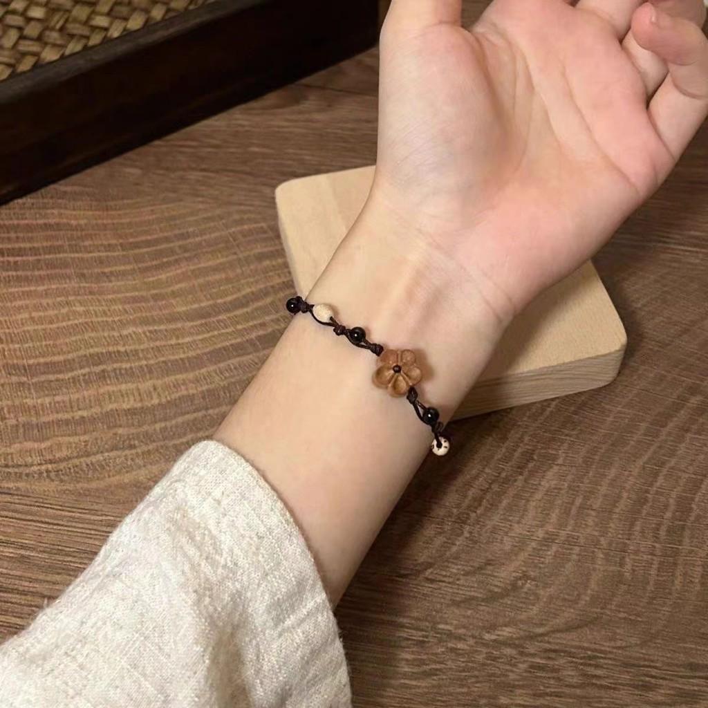 Chic Blossom Peach Adjustable Bracelet For Women Featuring Delicate Design Floral