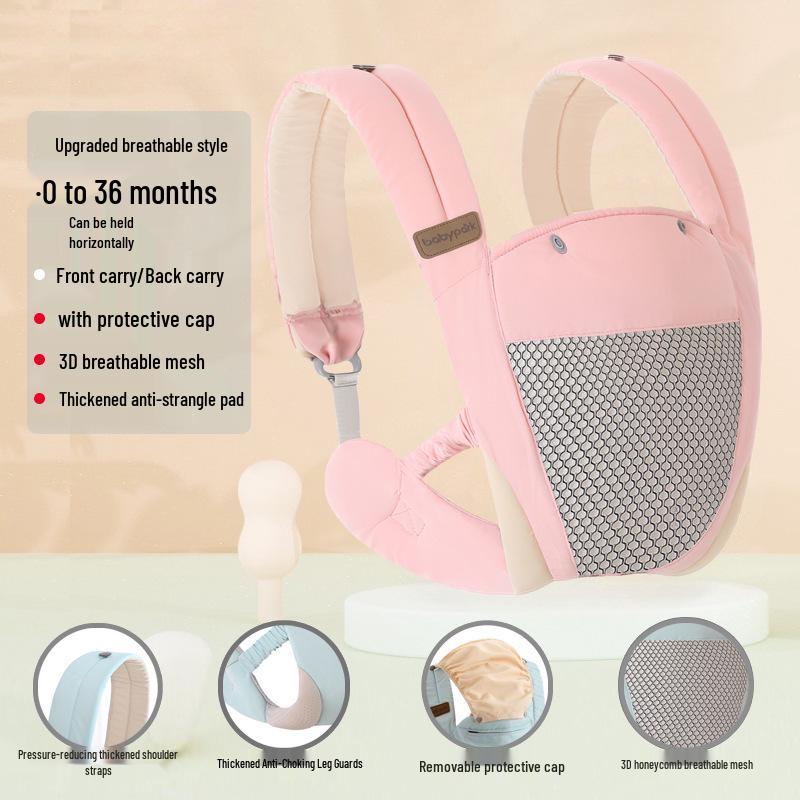 Baby-bærer: Premium midjepall og frontvendt bæresele for nyfødte og småbarn