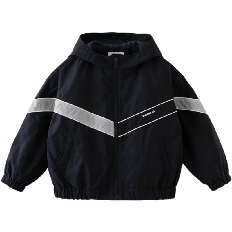 DAVE&BELLA Boys Spring Hooded Colorblock Jacket