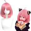 Anime Spy X Family Anya Forger Cosplay Wig Hair Woman Cute Short Pink Wigs For Halloween Party Decoration