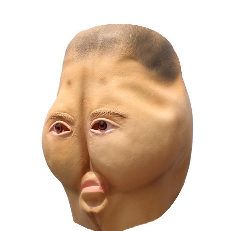 

Funny Double Chin Mask for Parties, Prank Props, New Halloween Horror Mask Average Size
