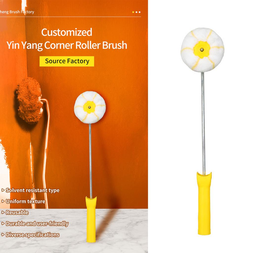 High Density Foam Corner Paint Roller Tool Plastic Paint Roller For Precise Edges And Reduced 30% Paint Waste
