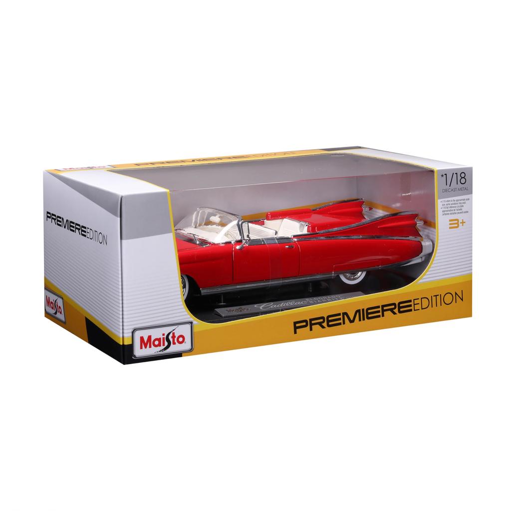 Maisto Cadillac Eldorado Biarritz 1959 Red Diecast Miniature Finished Model 36813 RD 1/18 / Car,
