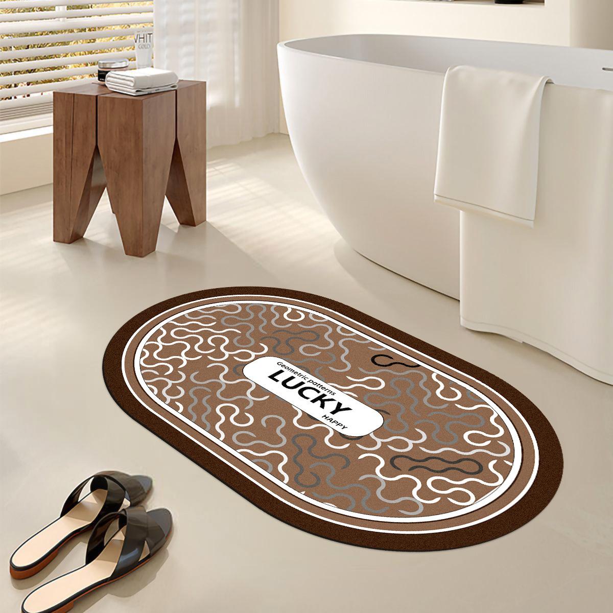 

Диатомовый грязепоглощающий коврик для пола, ванная комната, туалет, входная дверь, нескользящий коврик для ног, туалет, ковер для туалета 40 * 60cm