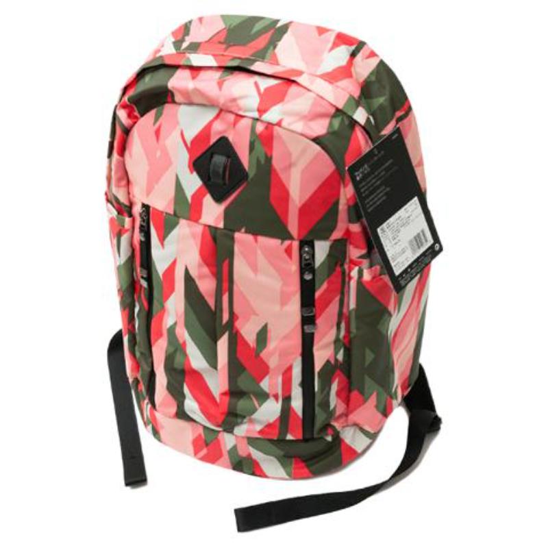 Nike Polyester Backpack Regular Unisex Pink/Army Green/Red Casual