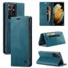Premium Vintage Leather Wallet Case for Samsung Galaxy S21 Ultra - Flip Cover with Card Slots, Shockproof Retro Style (4 Colors)