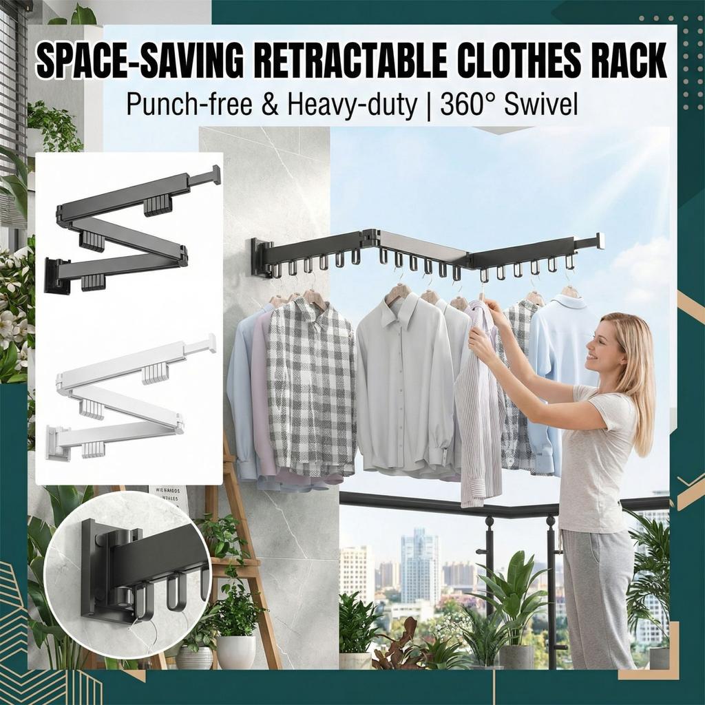 Gain de place - Étendoir à linge pliable