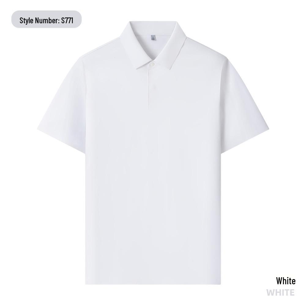 Pima Cotton Short Sleeve Polo with Cool-Touch Technology, Seamless Design, Unisex, Solid Color, High-End Workwear