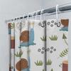 Snail Bathroom Shower Curtain Decorative Pattern Waterproof Polyester Modern Home Decoration