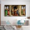 Classical Oil Painting Poster Oddi Altarpiece – Presentation In the Temple Prints Raffaello Santi Canvas Painting Gallery Decor