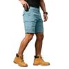 Men's Cargo Shorts with 6 Pockets, Elastic Waist and Button Closure, Color Casual Shorts for Summer Everyday Wear