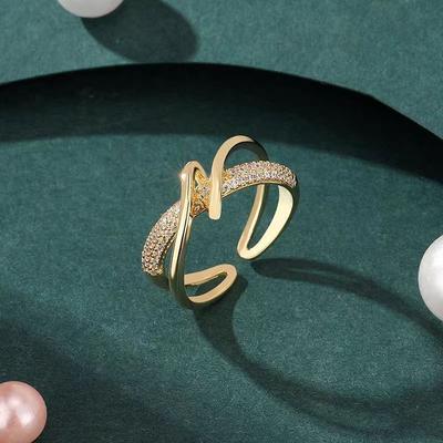 Japanese and Korean Minimalist Niche Design Ring, Feminine Temperament, Cool Style, Fashionable Personality, Open Mouth Rings