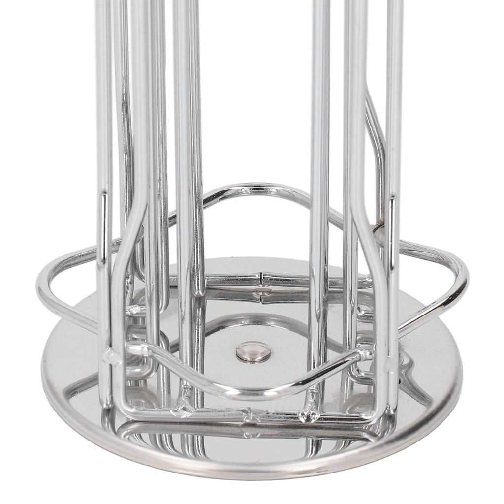 Coffee Capsule Stand 360 degrees Rotation Anti Slip Thick Base Wrought Iron Capsule Pod Holder for 20pods