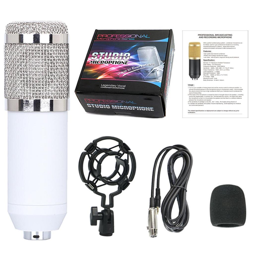 Condenser Microphone Small Set Mobile Phone Computer Anchor Live Karaoke Recording Microphone