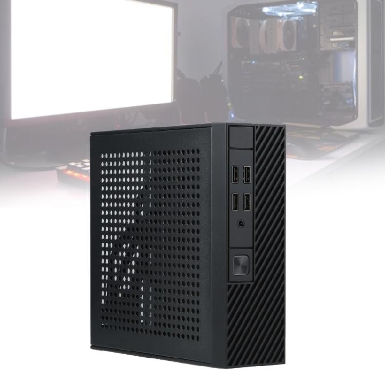 M10 Mini ITX Počítačová skříň Šasi HTPC Hostitelská skříň USB ITX Pouzdro PC Počítačové šasi Stolní box Snadná instalace