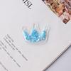 DIY PVC Glitter Crown Hair Clips and Ties for Clothing Accessories
