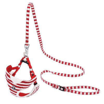 Marine Vest Harness Lead Red for Small Dogs XS Size &