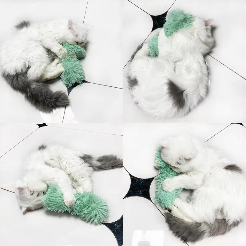 Plush Pillow Cat Toys Catnip Sounding Paper Pet Interactive Selfhealing Chew Toy Cat Supplies Hierba Gatera Practical Household Product