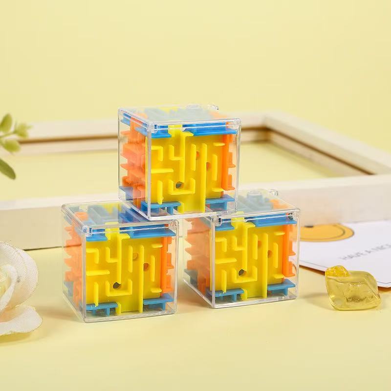 Stress Relieving Rubik'S Cube Maze Toy Rubik'S Cube 3D Ball Walking Maze Rotating Rubik'S Cube Six Sided Challenge