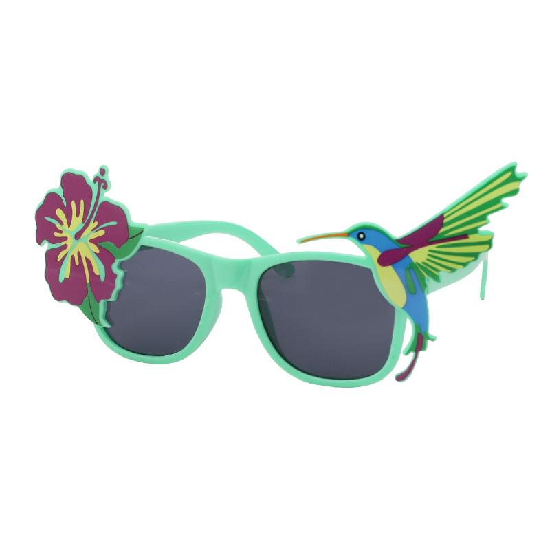 Hawaiian Party Sunglasses Summer Luau Tropical Beach Party Decoration Flamingo Photo Props Kids Birthday Favors Wedding Supplies