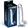 Realistic Dildo with Testicles Crystal Material 18 Cm