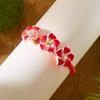 Bracciale Floreale Hawaiano Boho per Donna Corda Intrecciata con Perline Braccialetto Vacanza Estiva in Spiaggia Feste Gioielli Migliori Regali per Amici