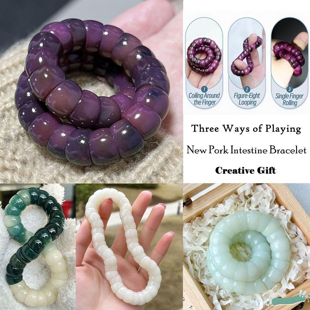 

Lucky Bodhi Beaded Bracelets Purple Grape Color Healing Bodhi Bracelet Creative Gift Bangle 6 Green Floating