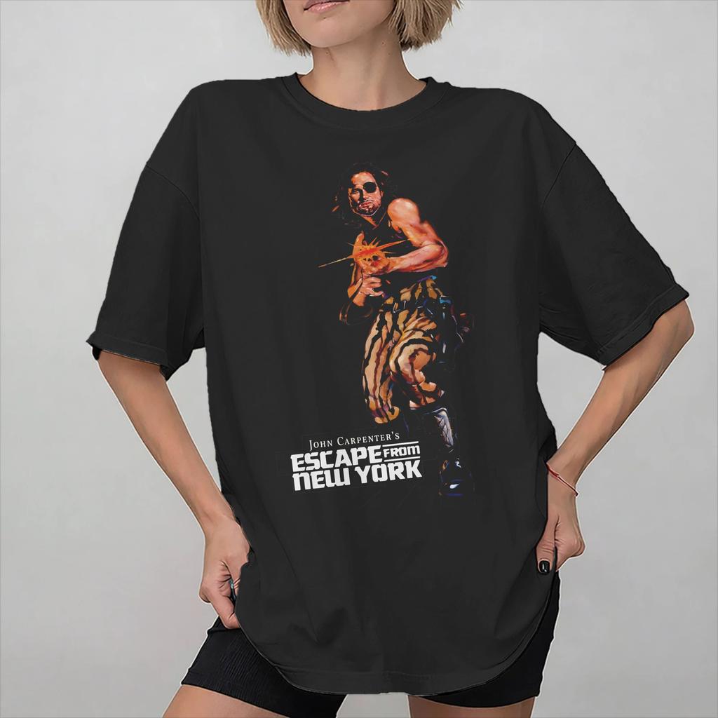 Unisex Women Graphic Printed Escape From New York Snake Plissken T Shirt Tee Cotton Tshirts Clothes