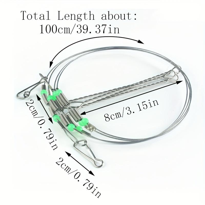 1 ks Odolný otočný vlasec Mořský rybářský háček s větruodolnými ocelovými návazci a háčky s drátěným návazcem - Chyťte více ryb s lehkostí!