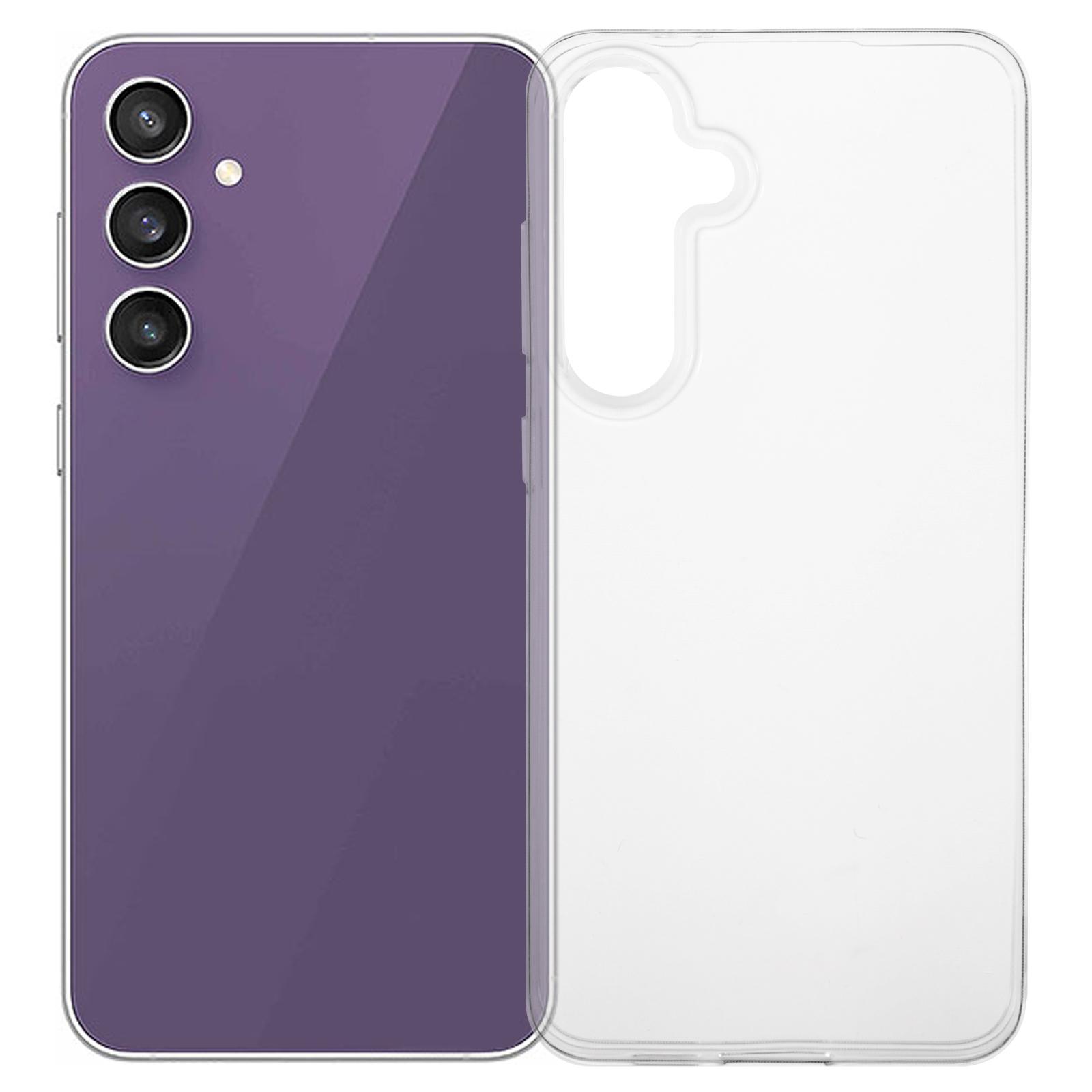 

For Samsung Galaxy S24 FE Clear Case Large Lens Cutout Ultra Thin TPU Back Phone Cover A