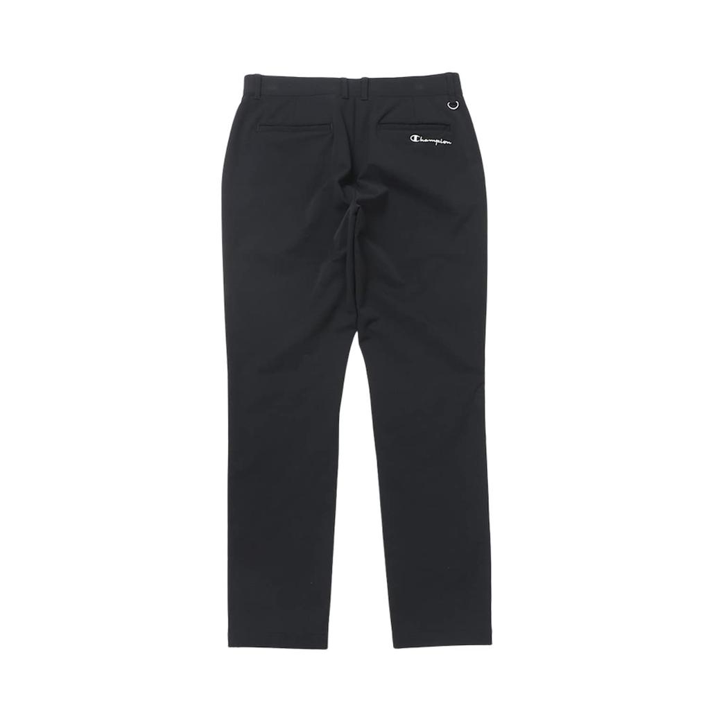Champion Water One Point Long Black C3-YG207 Pants, Stretch, Thermal, Repellent, Windproof, Logo, Pants, Men's Golf,
