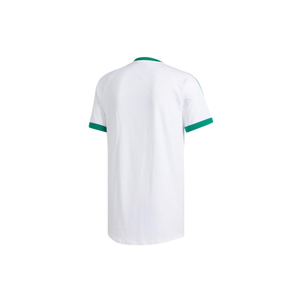 Adidas Originals Trefoil Print Casual Sports Round Neck Short Sleeve T-Shirt Men Tops White EC7376