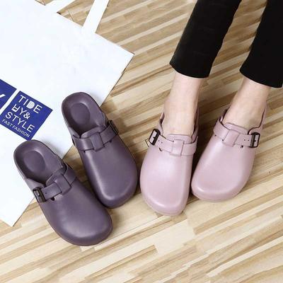 Zapatos de Mujer EVA Verano 2026 Ligeros Suela Suave Cómodos Zapatillas Casuales de Interior Antideslizantes Planas Baotou Zapatillas para Mujer