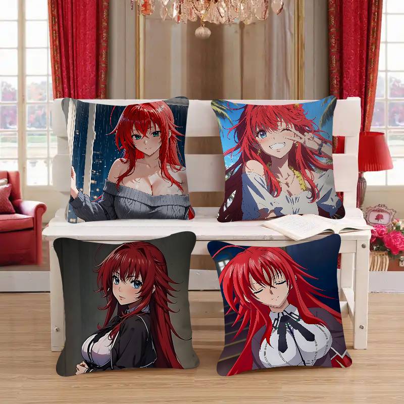 Anime Rias-Gremory Pillowcase Toon Gift Cushion Cover Bedroom Home Sofa Chair Seat Decor Pillow Case