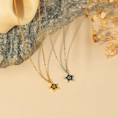 Star Pendant Clavicle Chain Stainless Steel Necklace Niche Design Girl Necklace Jewelry Gift