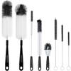 DX 8Pack Eco-Friendly Nylon Tube Brush Long Handle Baby & Beer Bottle Cleaning Brush Set