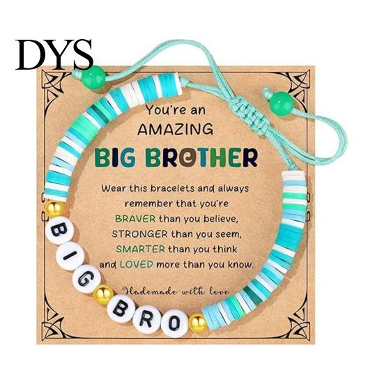 Adjustable Kids Bracelet Sister Friendship Beaded Bohemian Colorful Polymer Clay Beads Big Sis Gift for Women Friends Girls Daily Wear