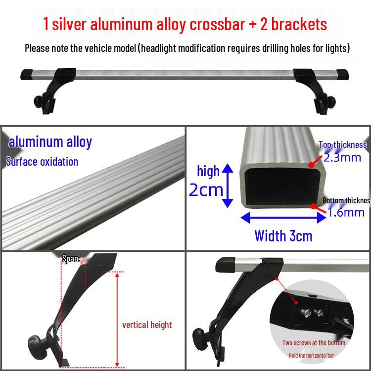 Wuling Zhiguang Zhi Xing Hai Shi Van Roof Luggage Rack Bracket with Double Layer and Rain Gutter Claw