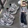 Children's Cartoon Fleece-Lined Sports Shoes, Soft Sole, New for 2025 Autumn/Winter, Unisex Casual Running Sneakers.