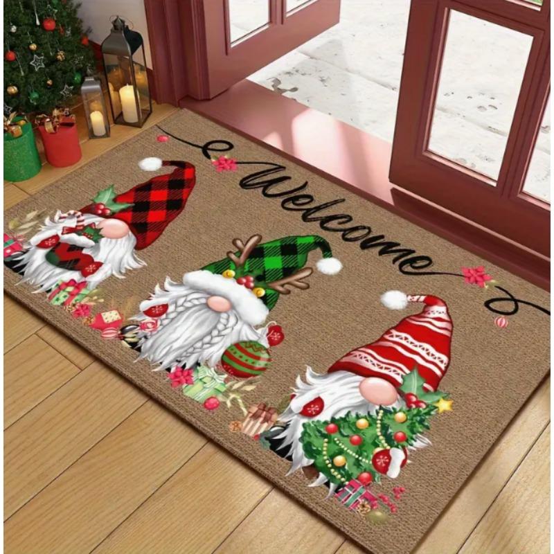 1pc Christmas Dwarf Welcome Door Mat Is A Wonderful Christmas Gift Mat That Perfect for Home and Christmas Decoration Doorways