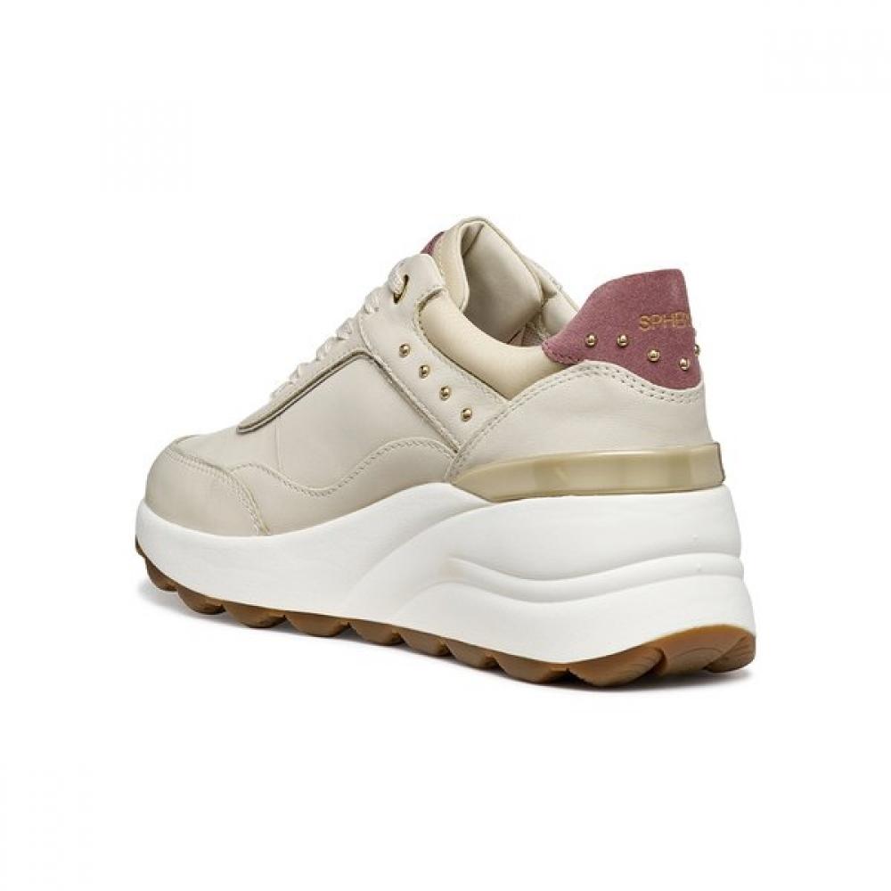 Geox Women S SneakerS Height increaSing Spericae Ec13 Beige 8gxwaa6S8S