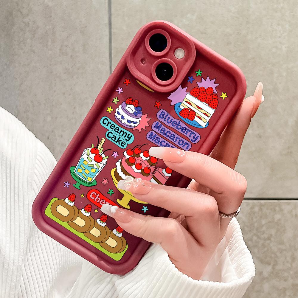 Měkký silikonový čtvercový žebříkový vzor tisku Pouzdro telefonu Plný kryt fotoaparátu Ochranné pryžové pouzdro odolné proti nárazům pro iPhone Infinix Tecno OnePlus